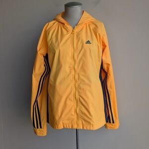 Adidas Orange Windbreaker Jacket